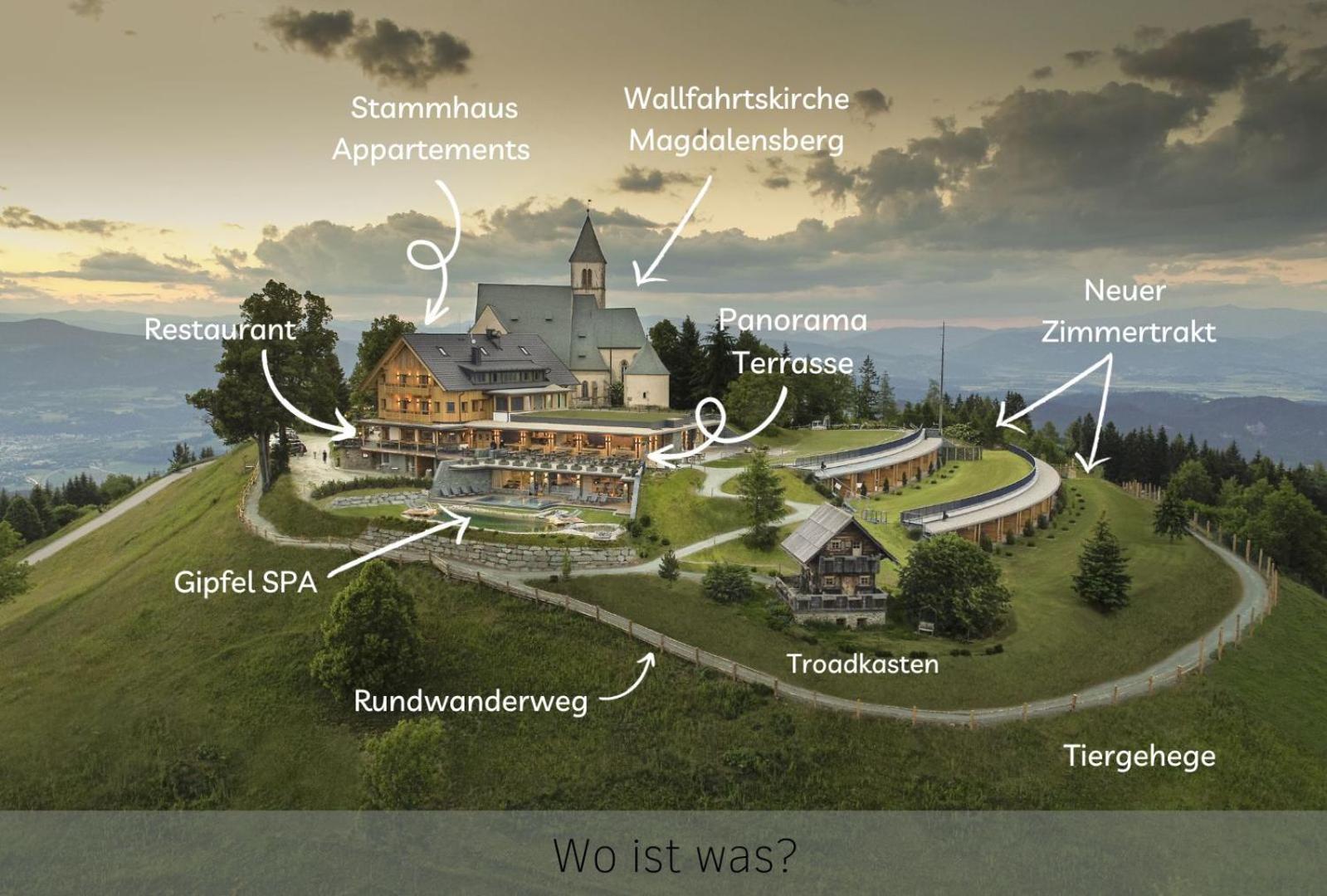Gipfelhaus Magdalensberg Hotel Sankt Veit an der Glan Exterior foto